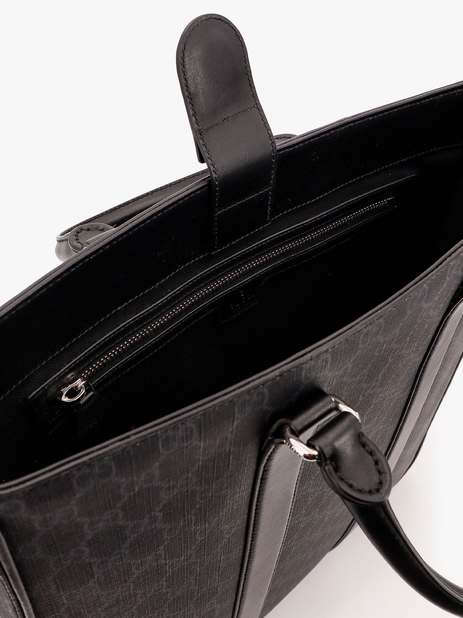 Gg supreme fabric shopping bag with shoulder strap