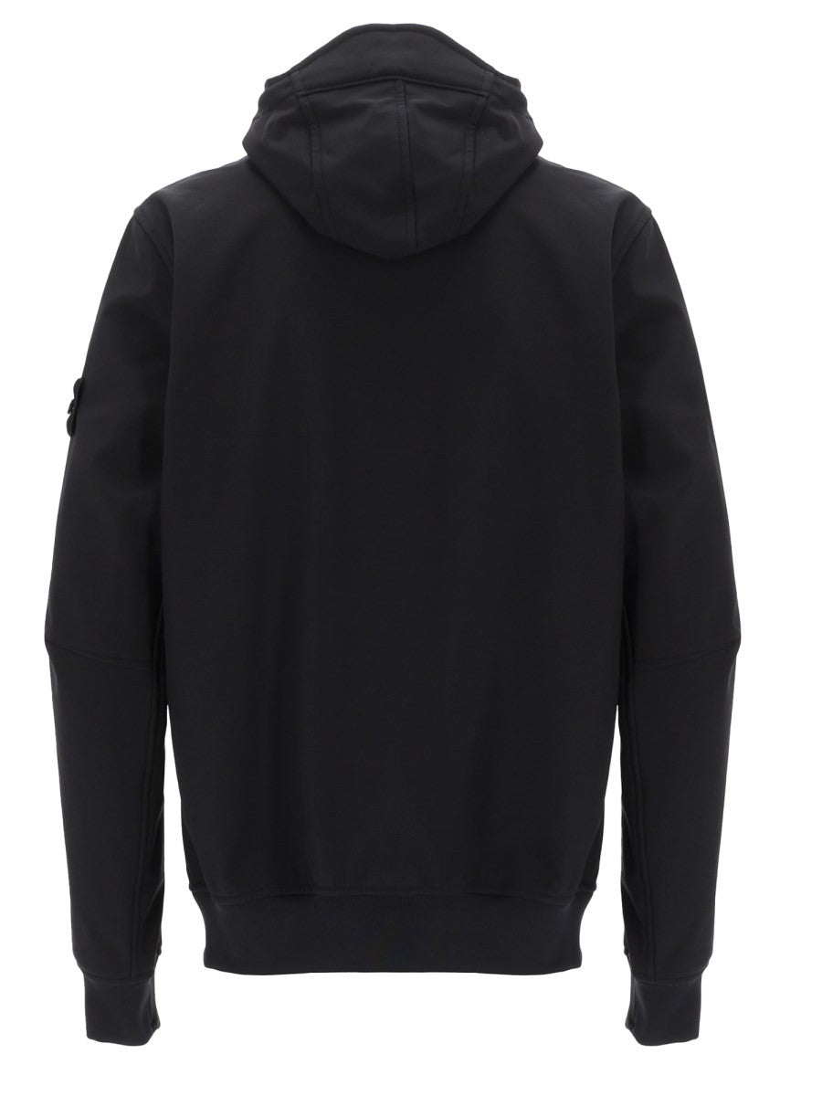 Stone Island - GIACCA "BIKER" CON CAPPUCCIO E ZIP