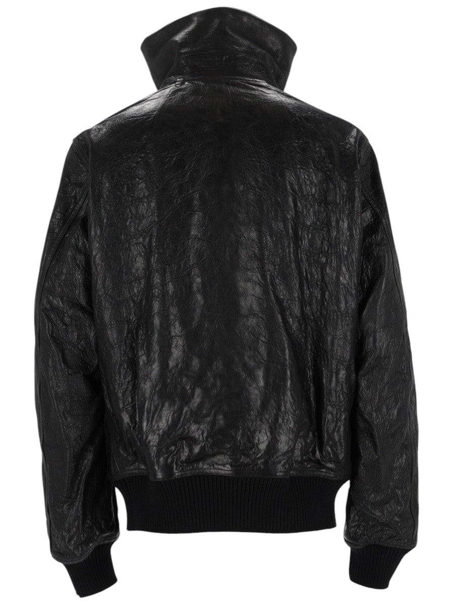 RICK OWENS - "DRACUFLIGHT" Leather Jacket