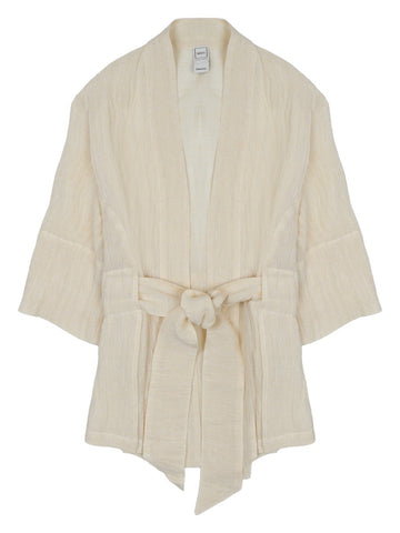 120% LINO - GIACCA KIMONO IN LINO