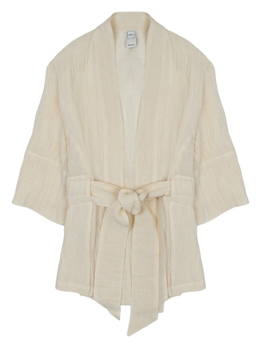 120% LINO - GIACCA KIMONO IN LINO