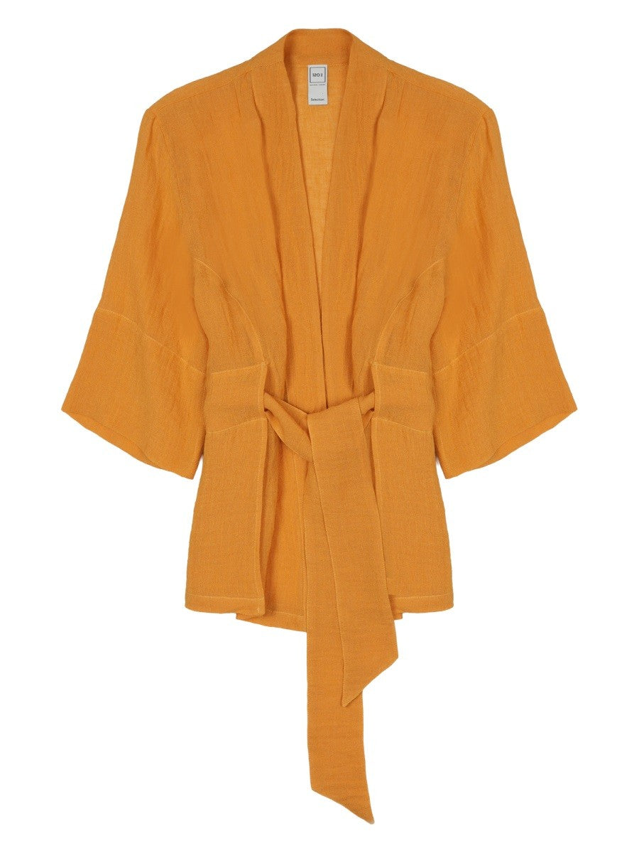 120% LINO - GIACCA KIMONO IN LINO