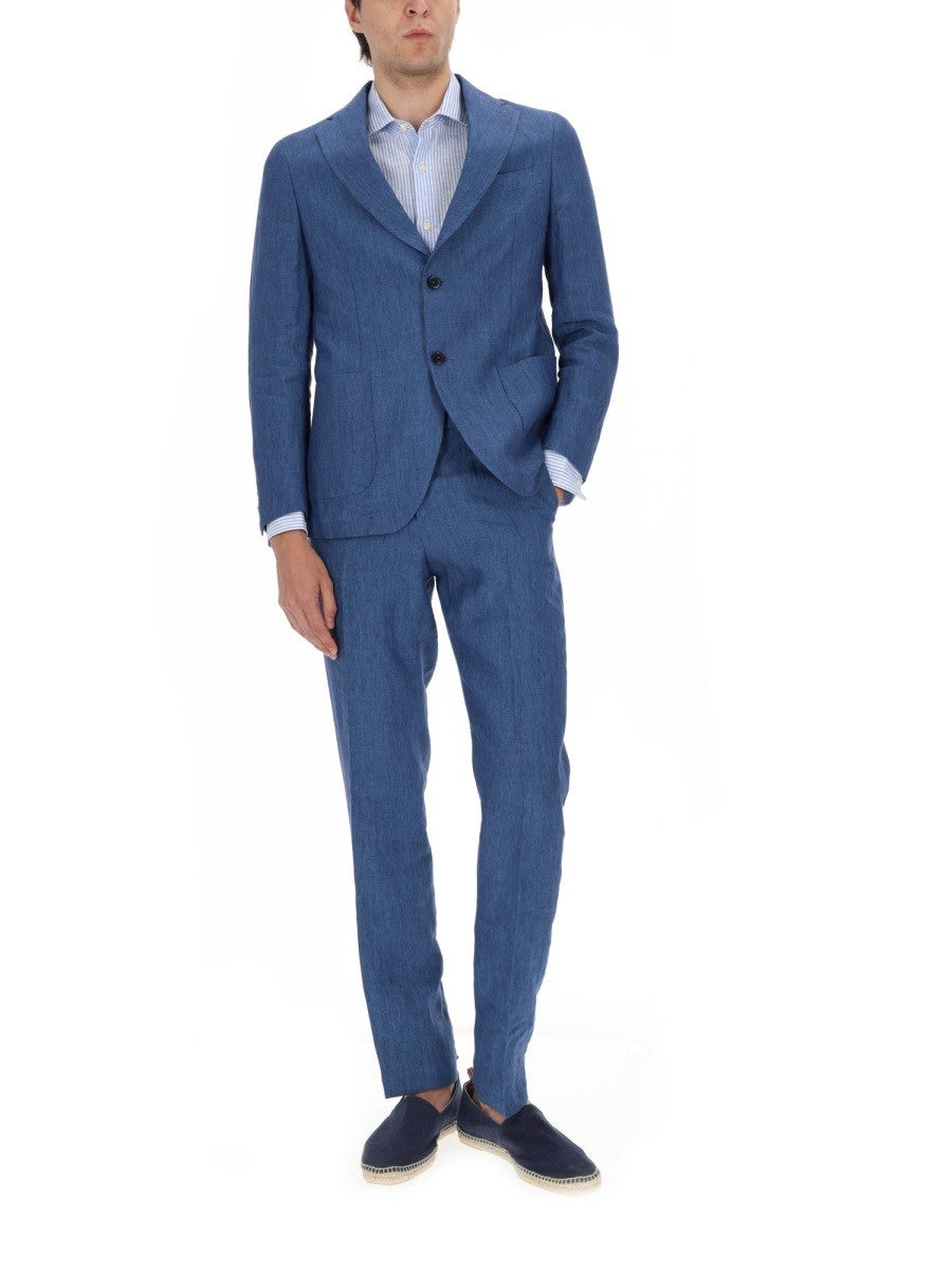 120% LINO - GIACCA MONOPETTO IN LINO