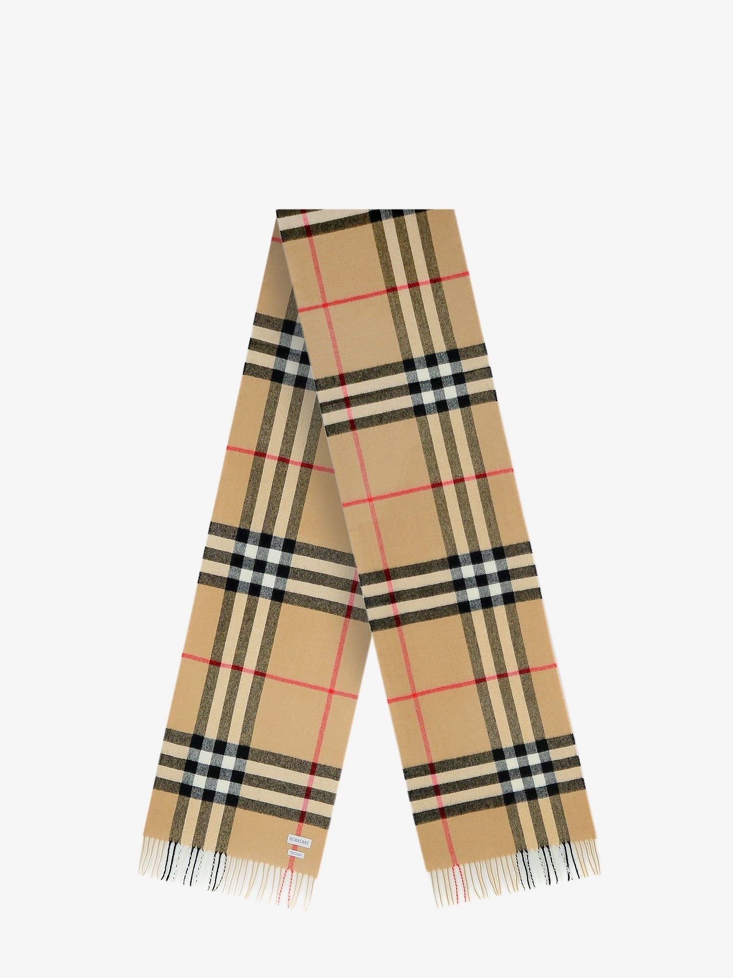Giant Check cashmere scarf