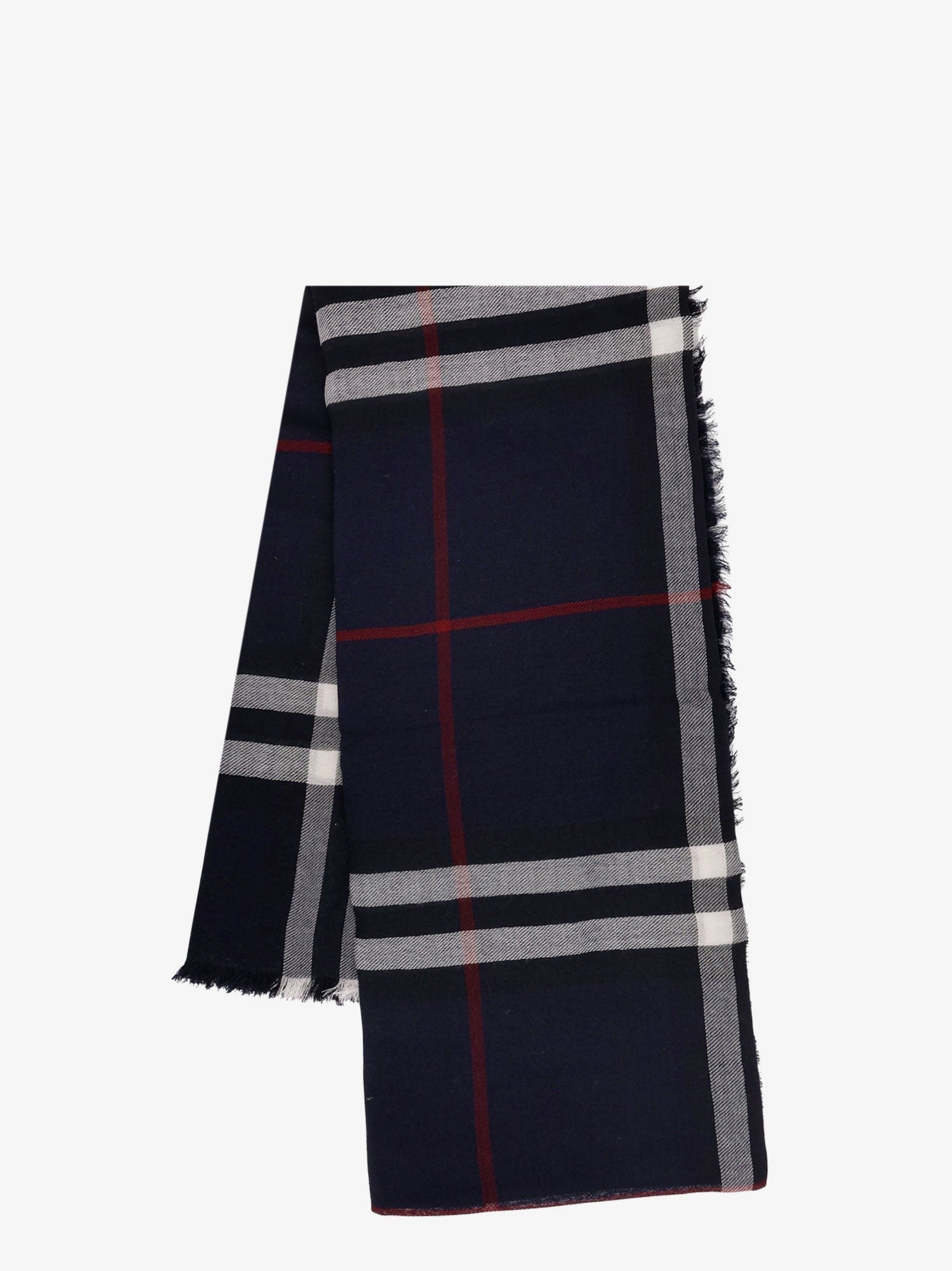 Giant Check cashmere scarf