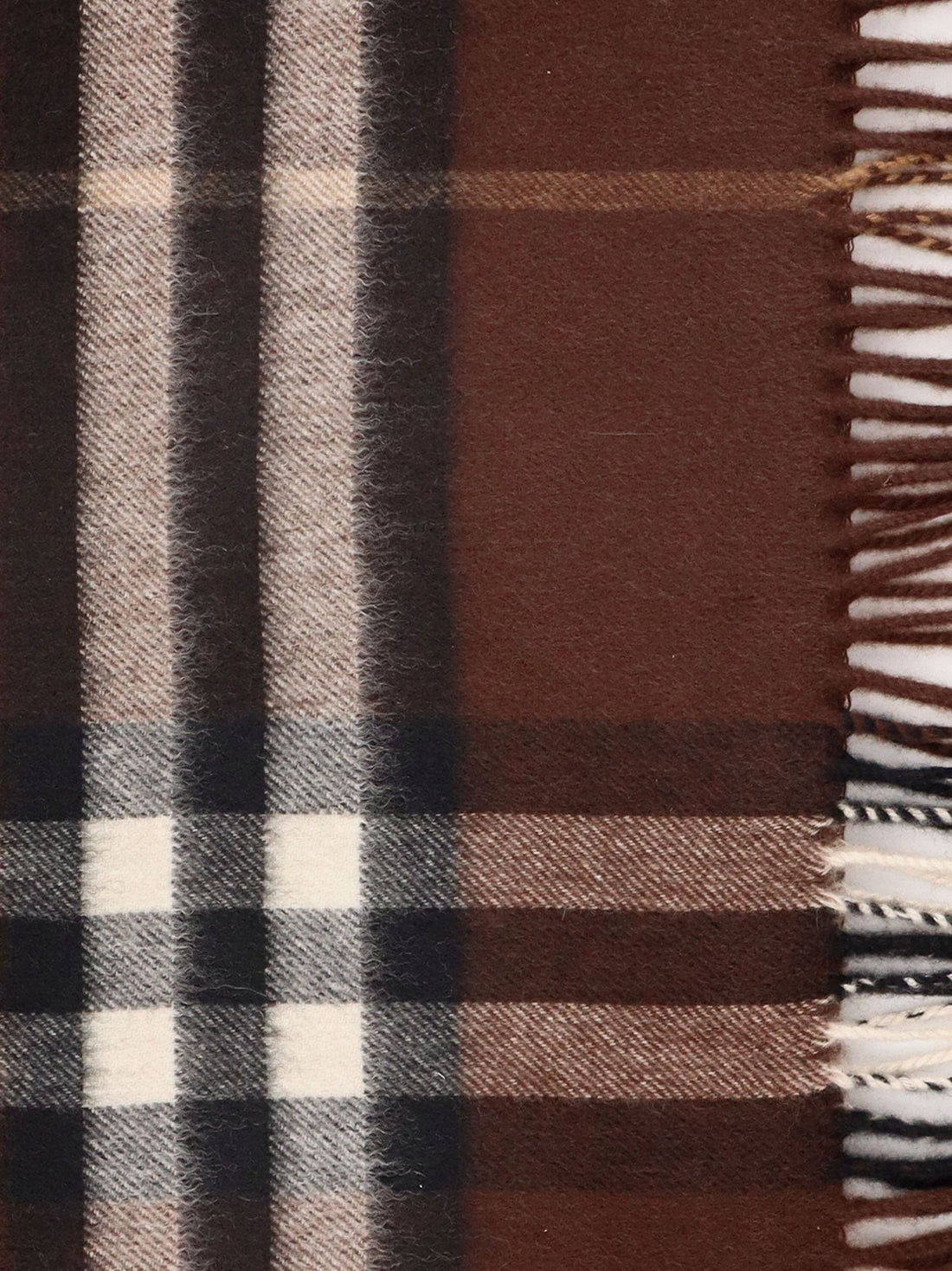 Giant Check cashmere scarf