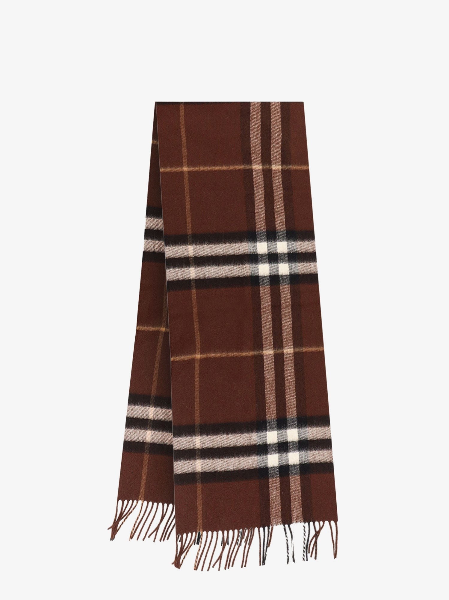 Giant Check cashmere scarf
