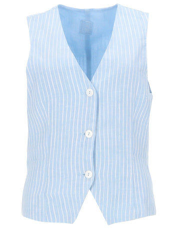 120% LINO - GILET A RIGHE