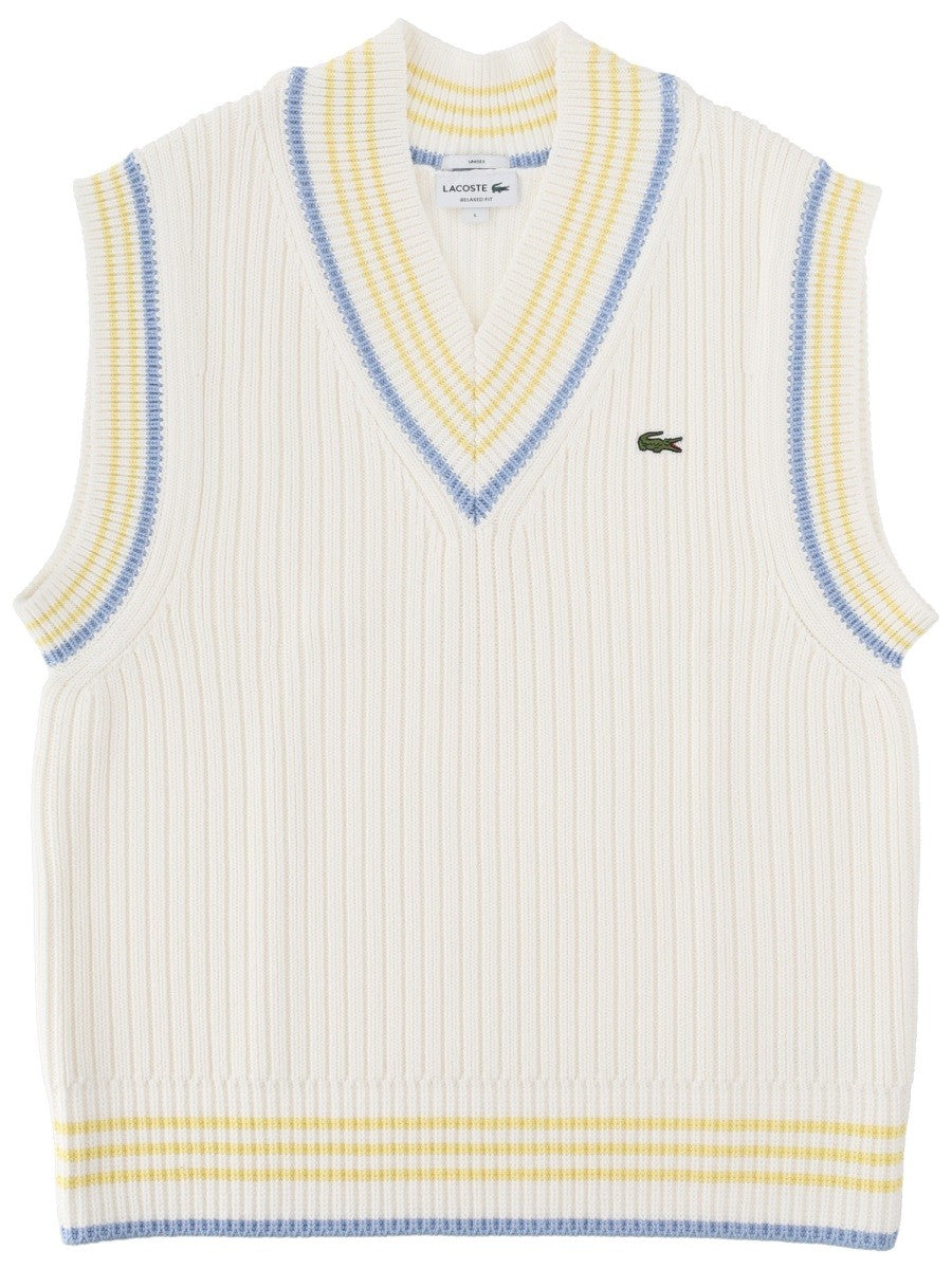 Lacoste Lacoste - GILET IN MAGLIA CON LOGO