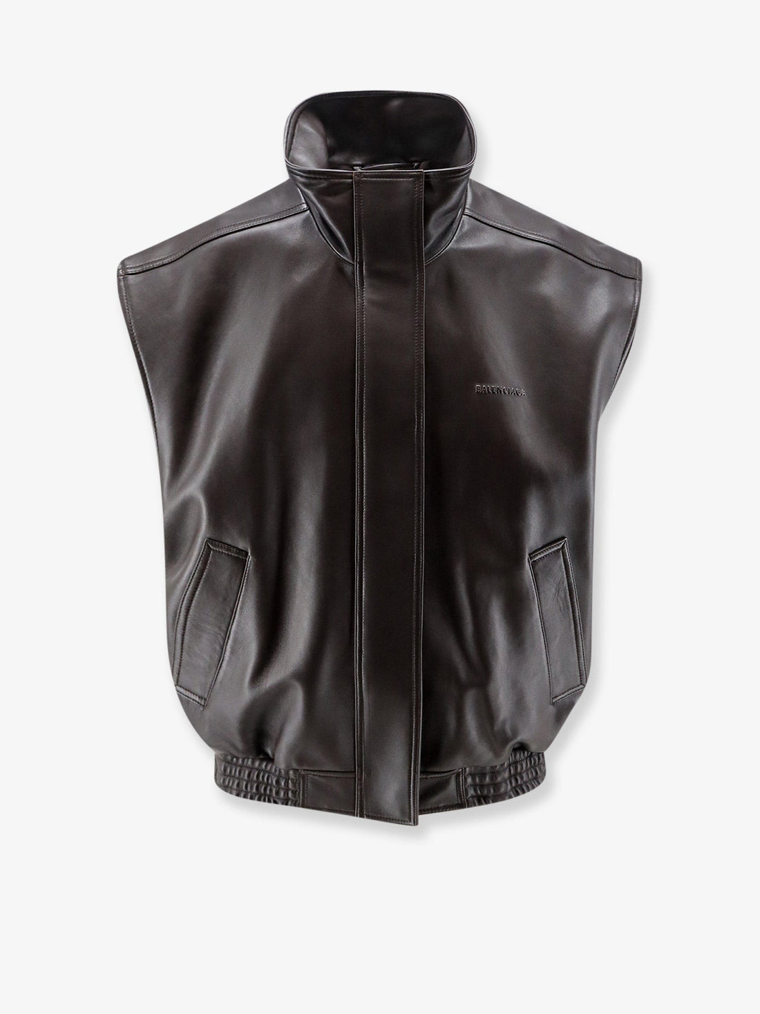 Balenciaga - Giubbino in pelle smanicato giubbino-in-pelle-smanicato