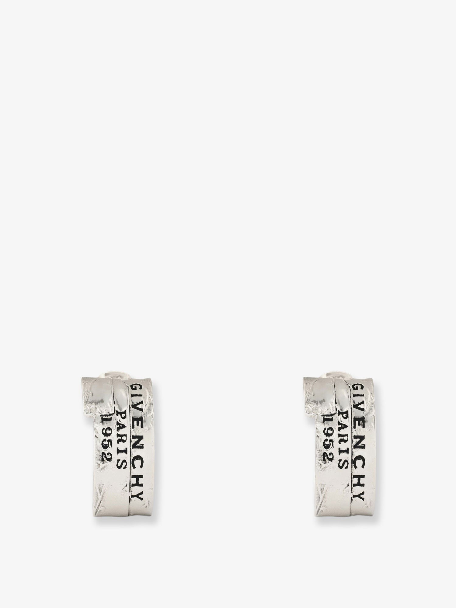 Givenchy Givenchy Tape earrings in metal and enamel