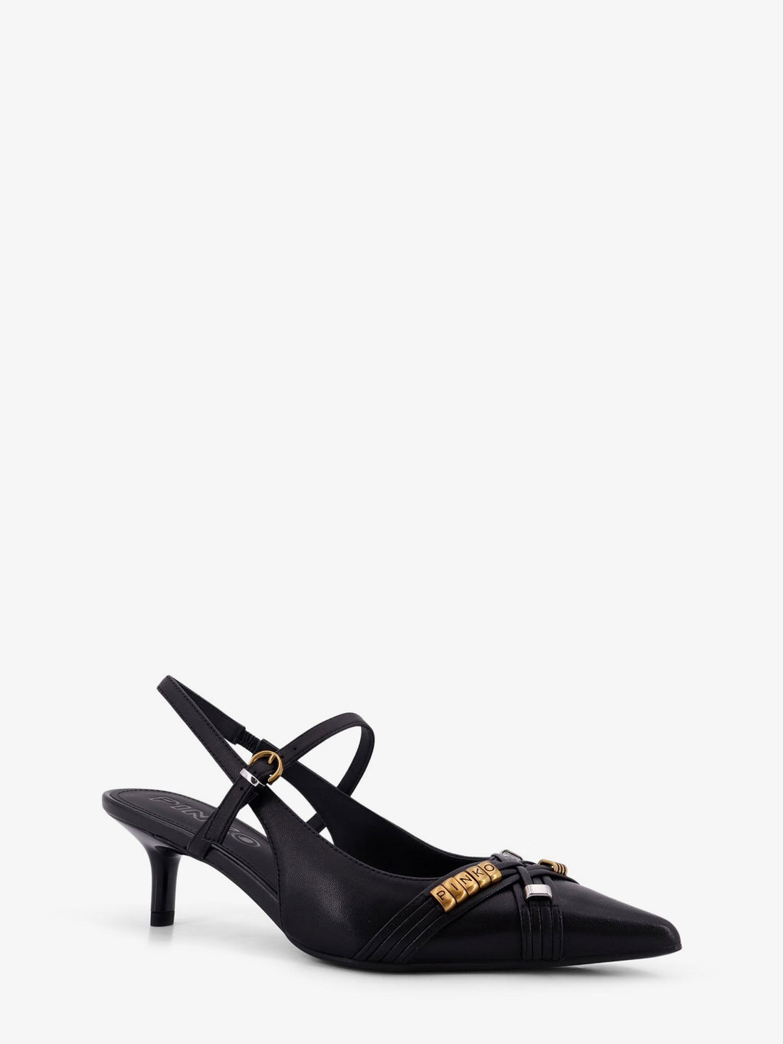 Pinko - Gloria 18 leather pumps with metal lettering detail gloria-18-leather-pumps-with-metal-lettering-detail_a3c676e9-6d6b-42ca-9f21-cb780bd4b193