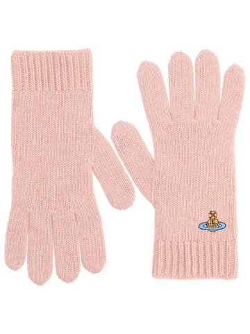 Vivienne Westwood GLOVES WITH ORB EMBROIDERY