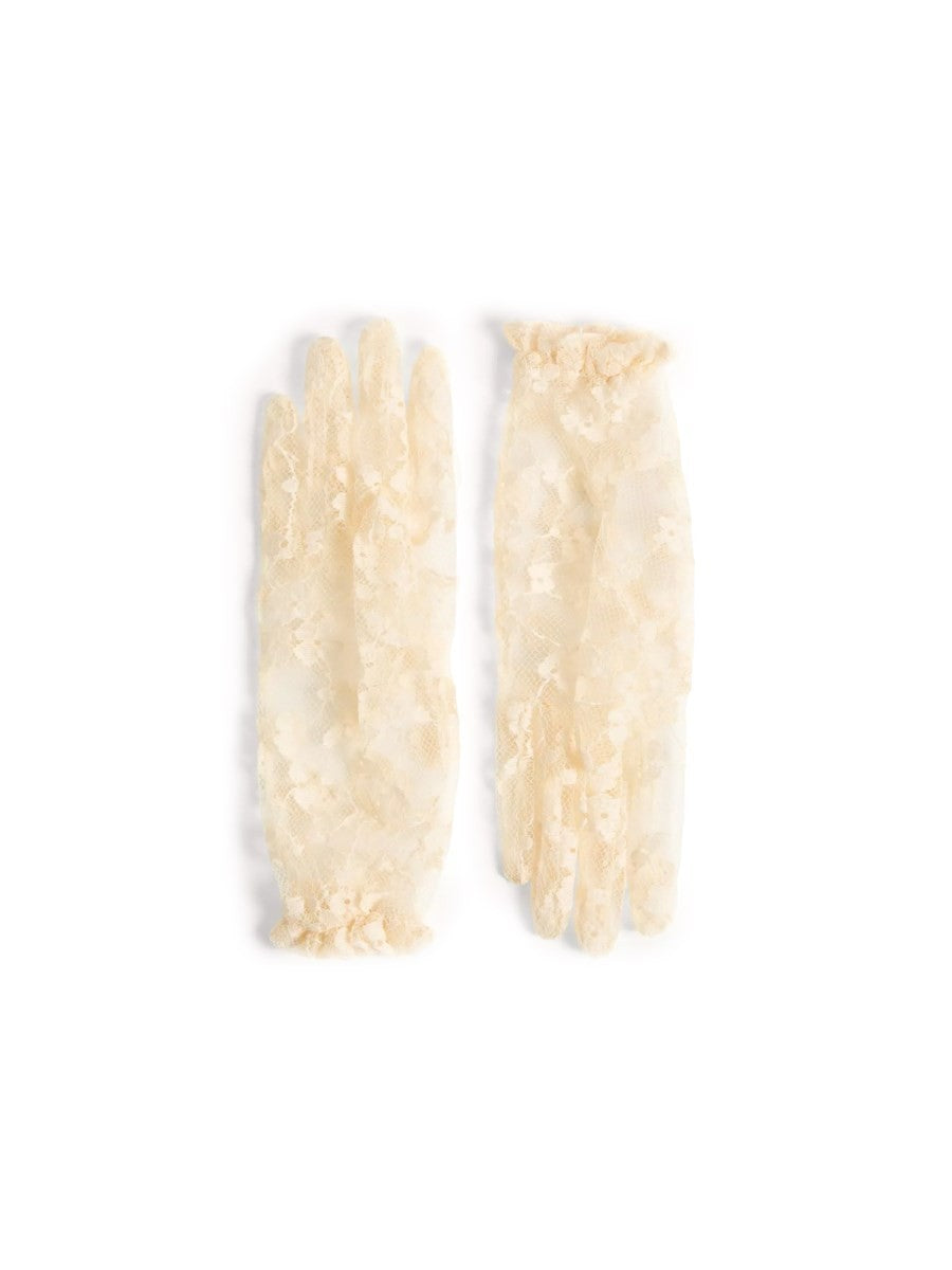 GLOVES WITH RUFFLES
