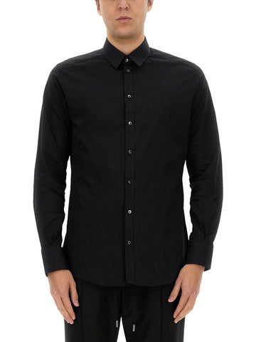 Dolce & Gabbana - GOLD POPLIN STRETCH SHIRT gold-fit-shirt
