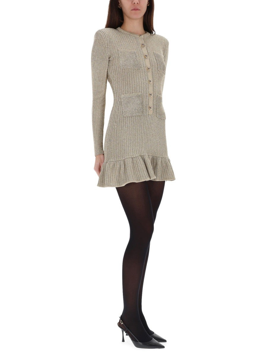 "GOLD LUREX" MIDI DRESS