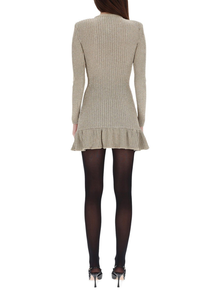 "GOLD LUREX" MIDI DRESS
