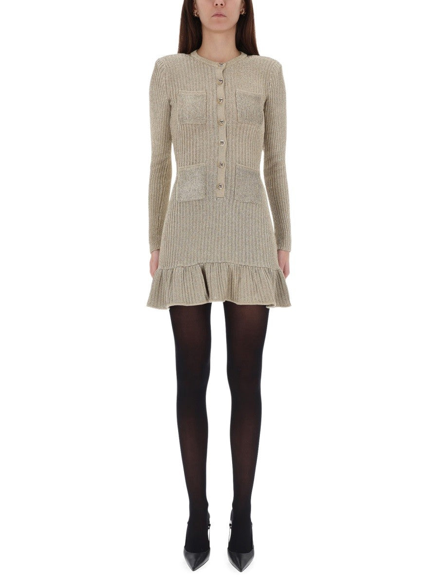 "GOLD LUREX" MIDI DRESS