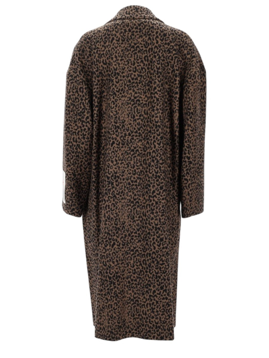 Golden Goose - Cocoon Single-Breasted Wool Coat - Leopard Print golden-goose-cocoon-single-breasted-wool-coat-leopard-print-back-jpg
