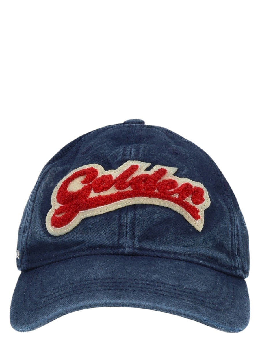 Golden Goose - Logo Patch Baseball Cap - Navy Blue golden-goose-logo-patch-baseball-cap-navy-blue-front-jpg
