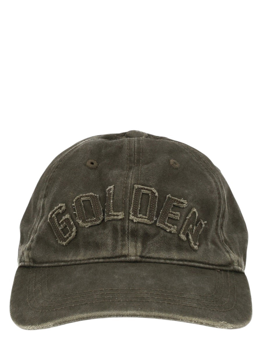 Golden Goose - Logo Patch Baseball Cap - Olive Green golden-goose-logo-patch-baseball-cap-olive-green-front-jpg