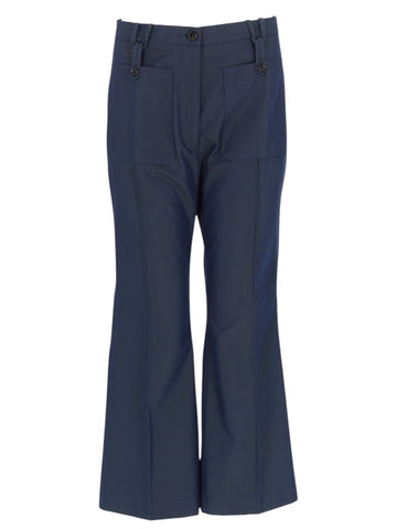 Golden Goose Golden Goose - Navy Flared Tailored Trousers