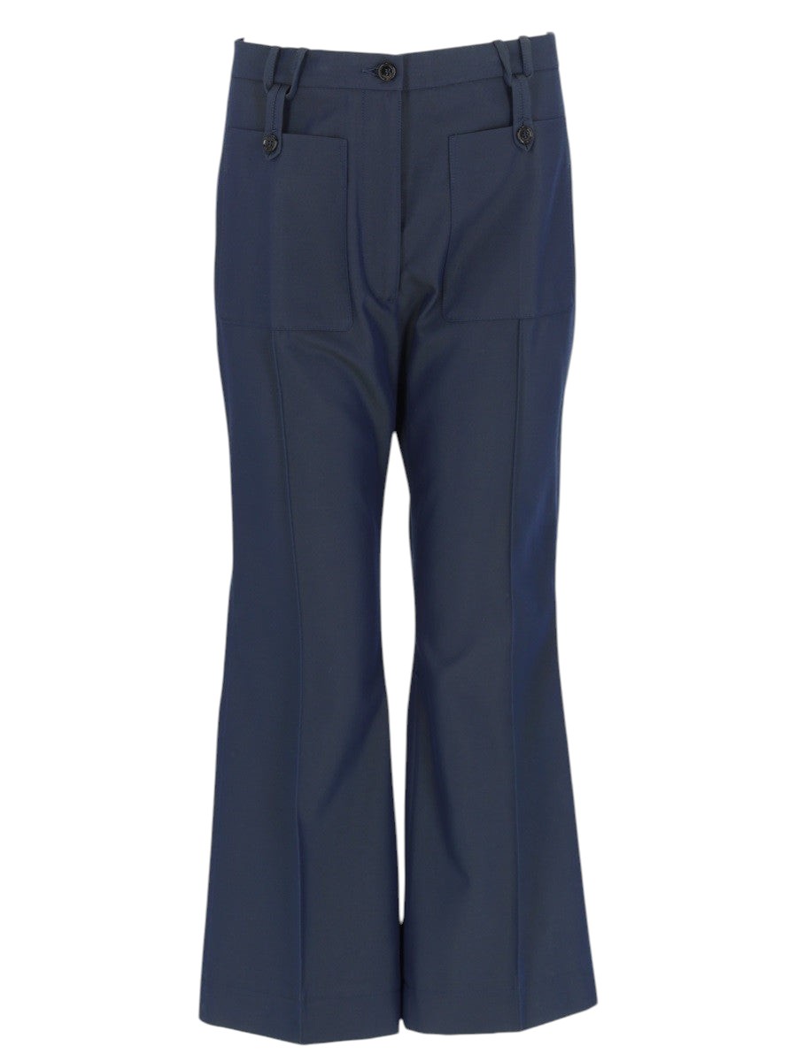 Golden Goose Golden Goose - Navy Flared Tailored Trousers