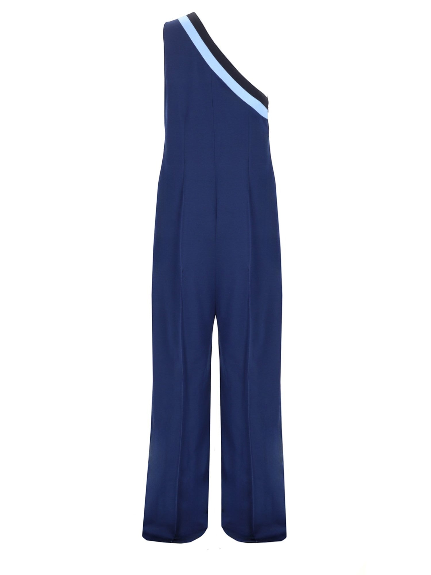 Golden Goose Golden Goose - Navy One Shoulder Jumpsuit with Side Stripe