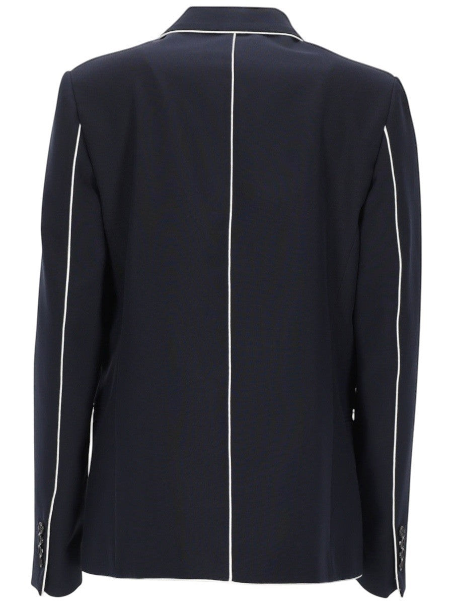 Golden Goose Golden Goose - Breasted Blazer with White Piping - Navy