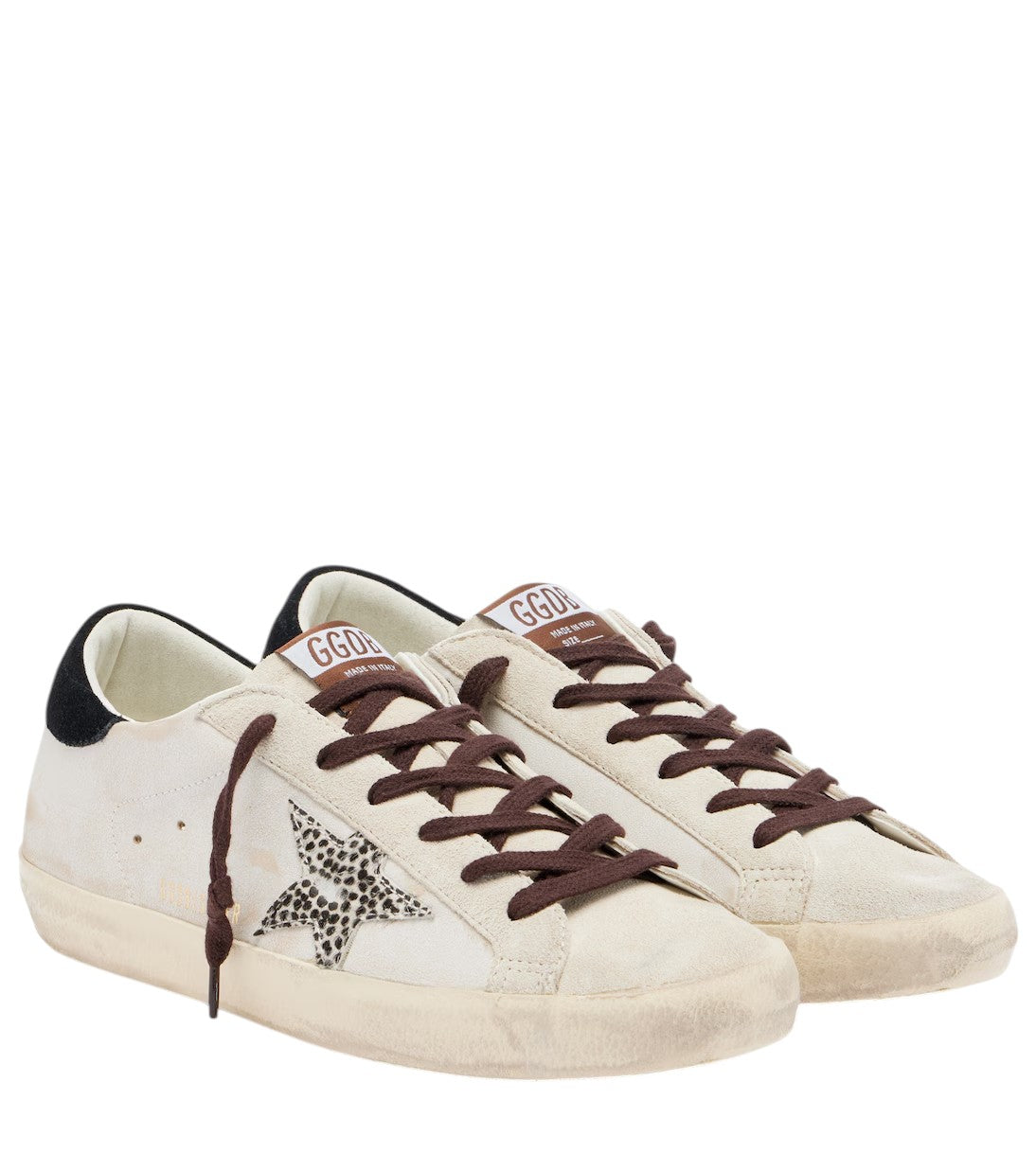 Golden Goose - SNEAKER "SUPER-STAR" golden-goose-super-star-leopard-print-star-white-beige-three-quarter-jpg