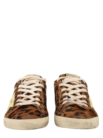 Golden Goose - SNEAKER "SUPER-STAR" golden-goose-super-star-pony-hair-sneaker-leopard-front-jpg