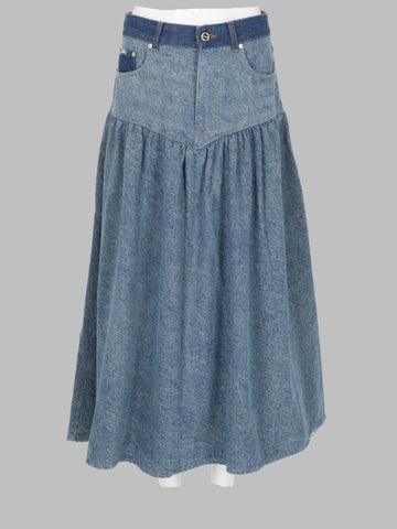 GANNI GANNI - GONNA IN DENIM PATCHWORK