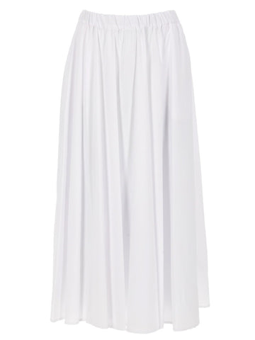 ASPESI GONNA IN POPELINE DI COTONE E NYLON STRETCH