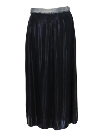 Maison Margiela - Silk Blend Midi Skirt Black 42