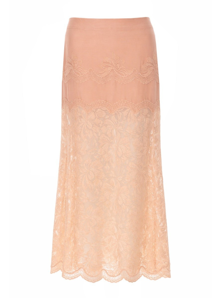 RABANNE RABANNE - GONNA MIDI IN PIZZO