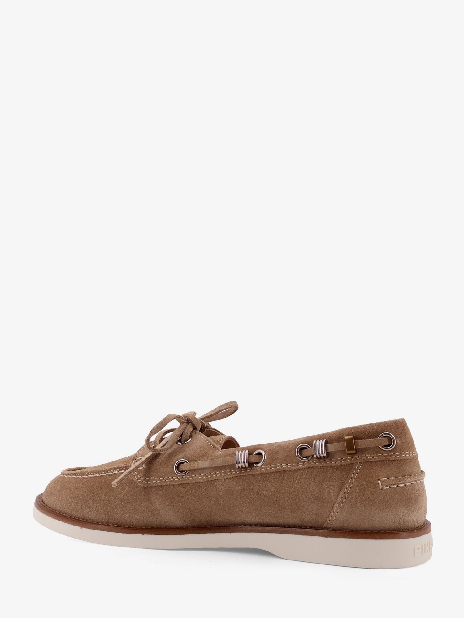 Pinko - Grace suede loafers with metal lettering logo grace-suede-loafers-with-metal-lettering-logo_462f3bd8-850f-481d-9ca7-842ff173a22c