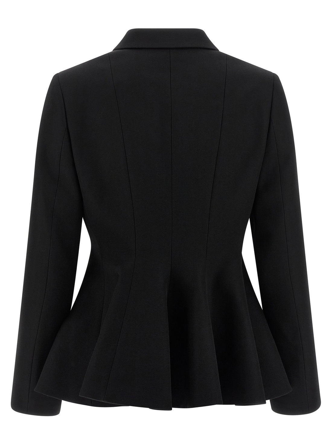 Fendi - 'Grain de Poudre' Wool Blazer Black 38 IT