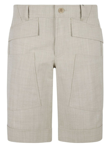 GRAIN DE POUDRE WOOL BERMUDA SHORTS