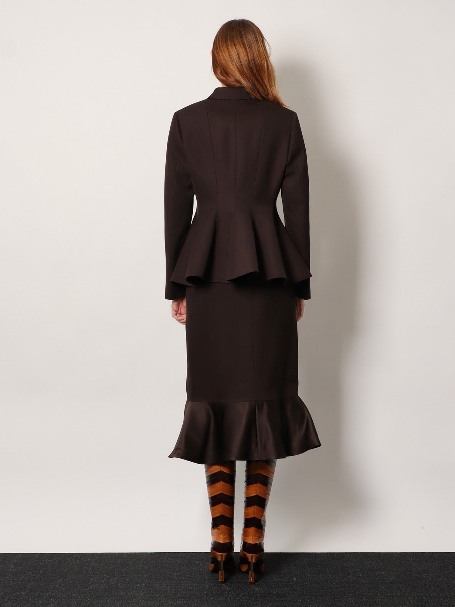 Grain-de-poudre wool blazer