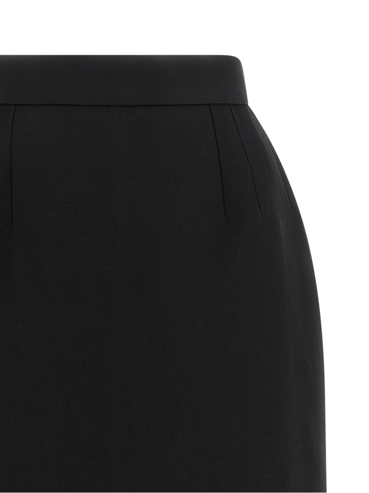Versace - Grain De Poudre wool skirt