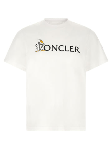 Moncler - Graphic logo T-shirt White