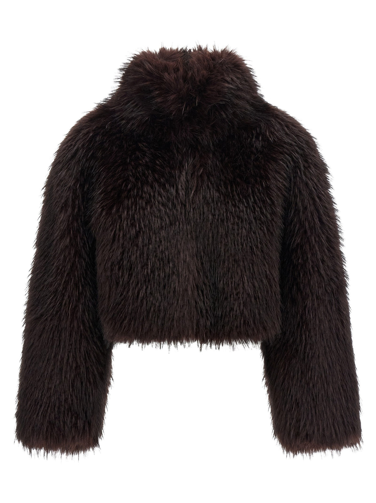Pinko - 'Gravina' eco-fur coat Purple