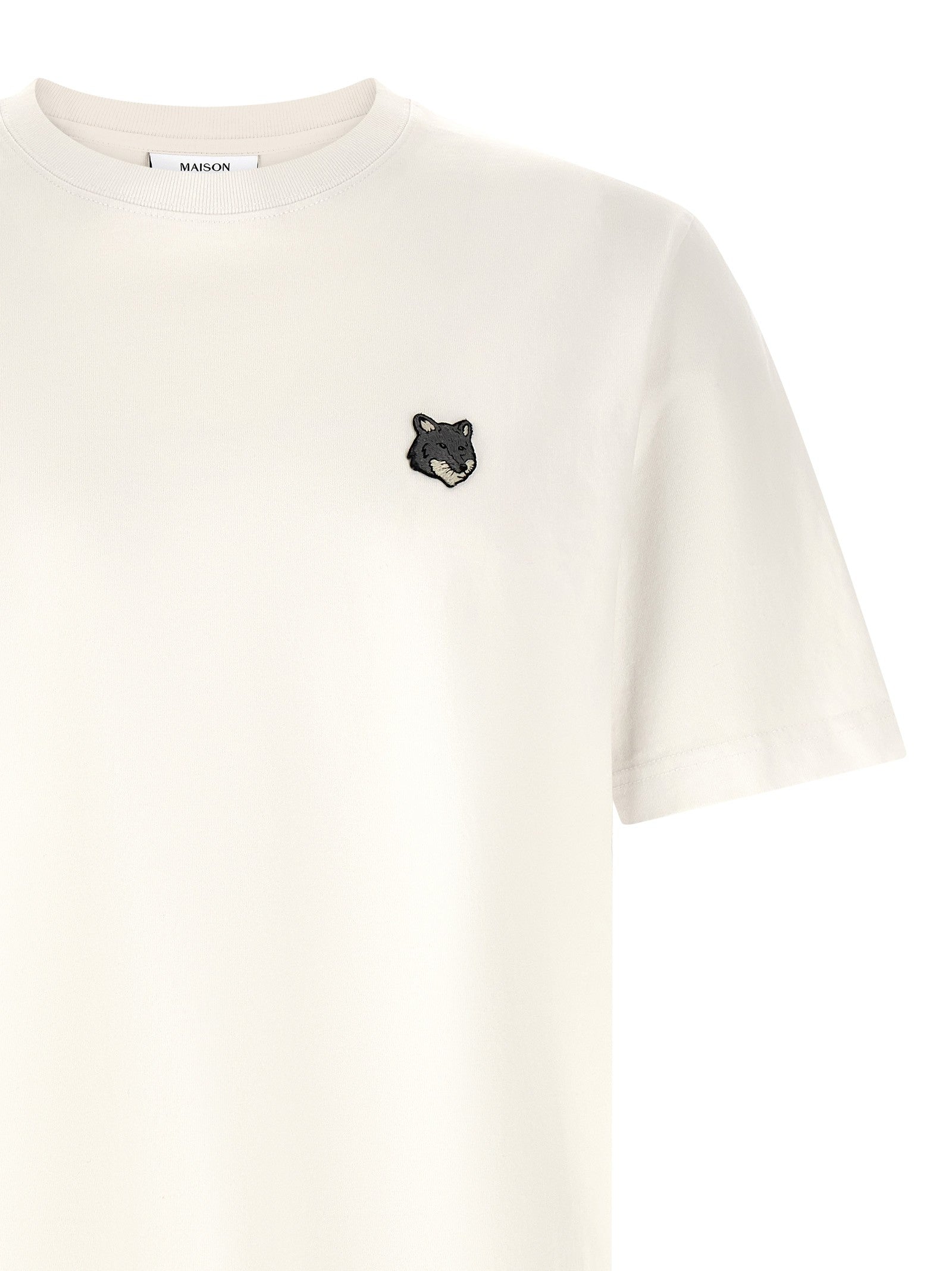 Maison Kitsune - 'Grey Fox Head' T-shirt grey-fox-head-t-shirt_06d4a251-114b-4612-be24-334c11fb7914