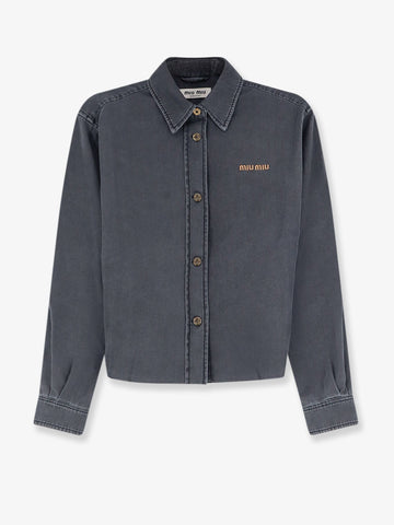 Miu Miu - Grey Light Denim Shirt