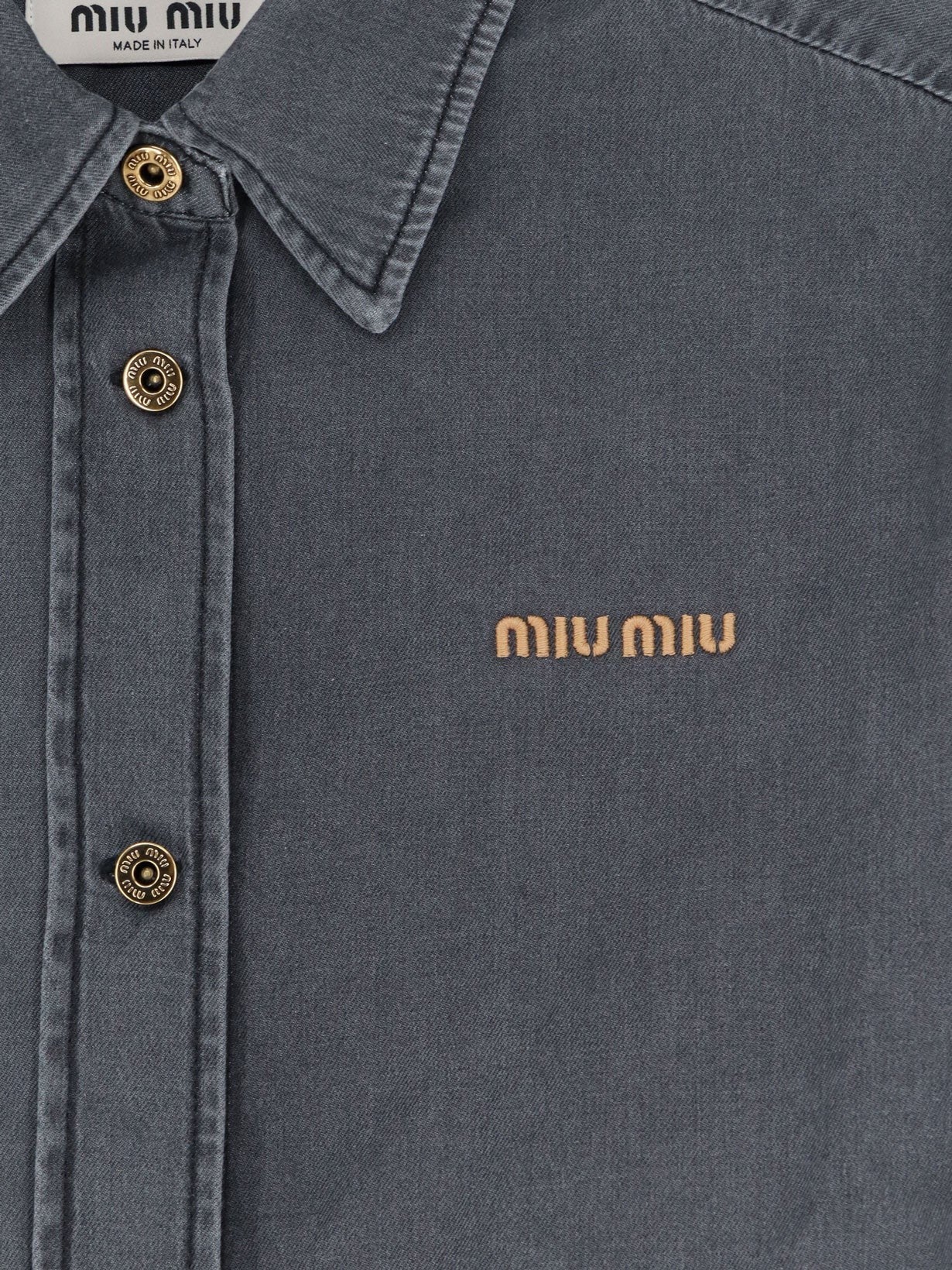 Miu Miu - Grey Light Denim Shirt