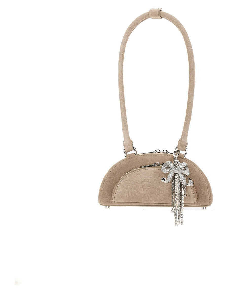 SELF-PORTRAIT - MINI SHOULDER BAG grey-suede-mini-shoulder-bag_10496fff-8dd5-409d-b046-35666e6fd8b9