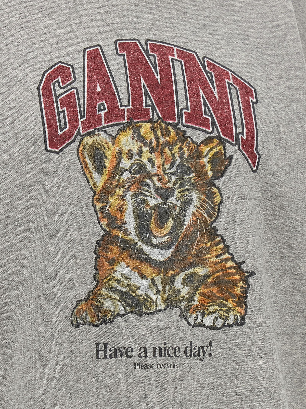 GANNI - 'Grey Tiger' hoodie