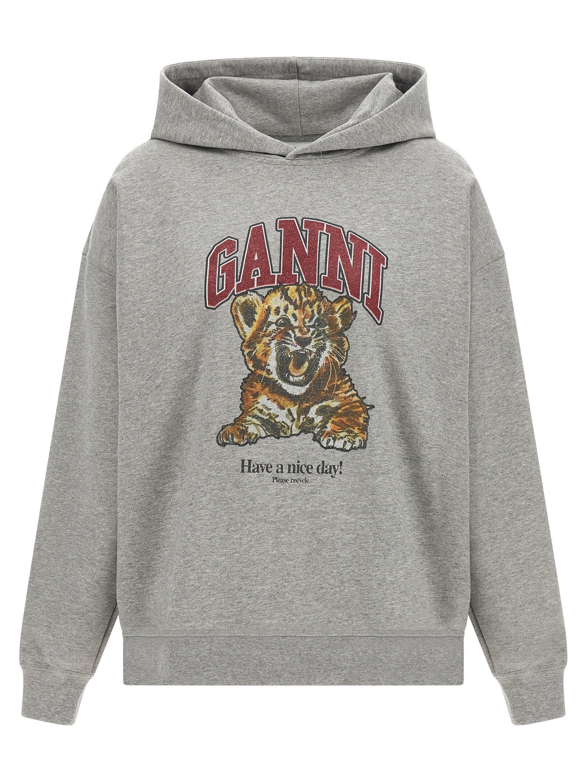 GANNI - 'Grey Tiger' hoodie
