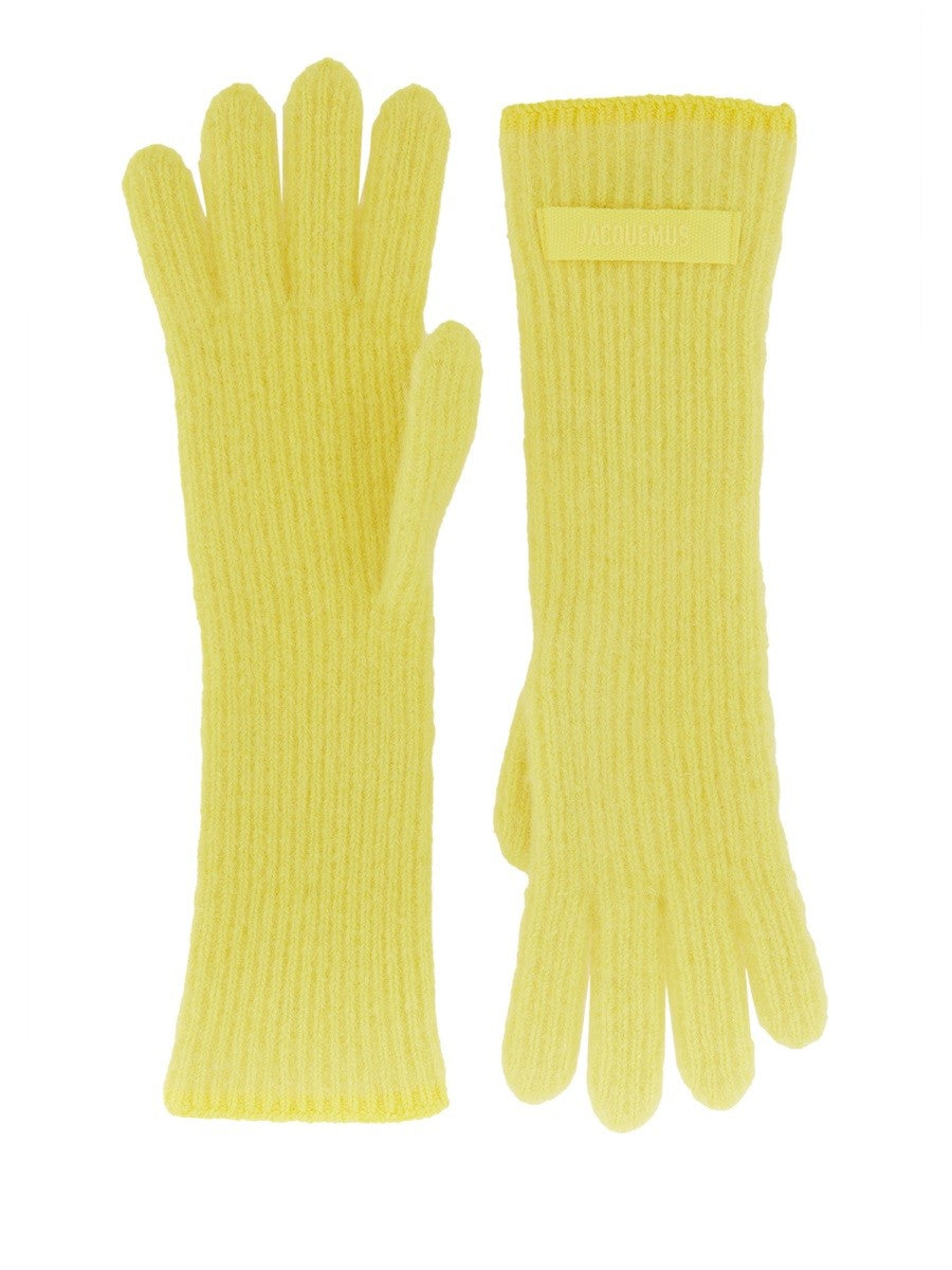 GROSGRAIN LOGO GLOVES