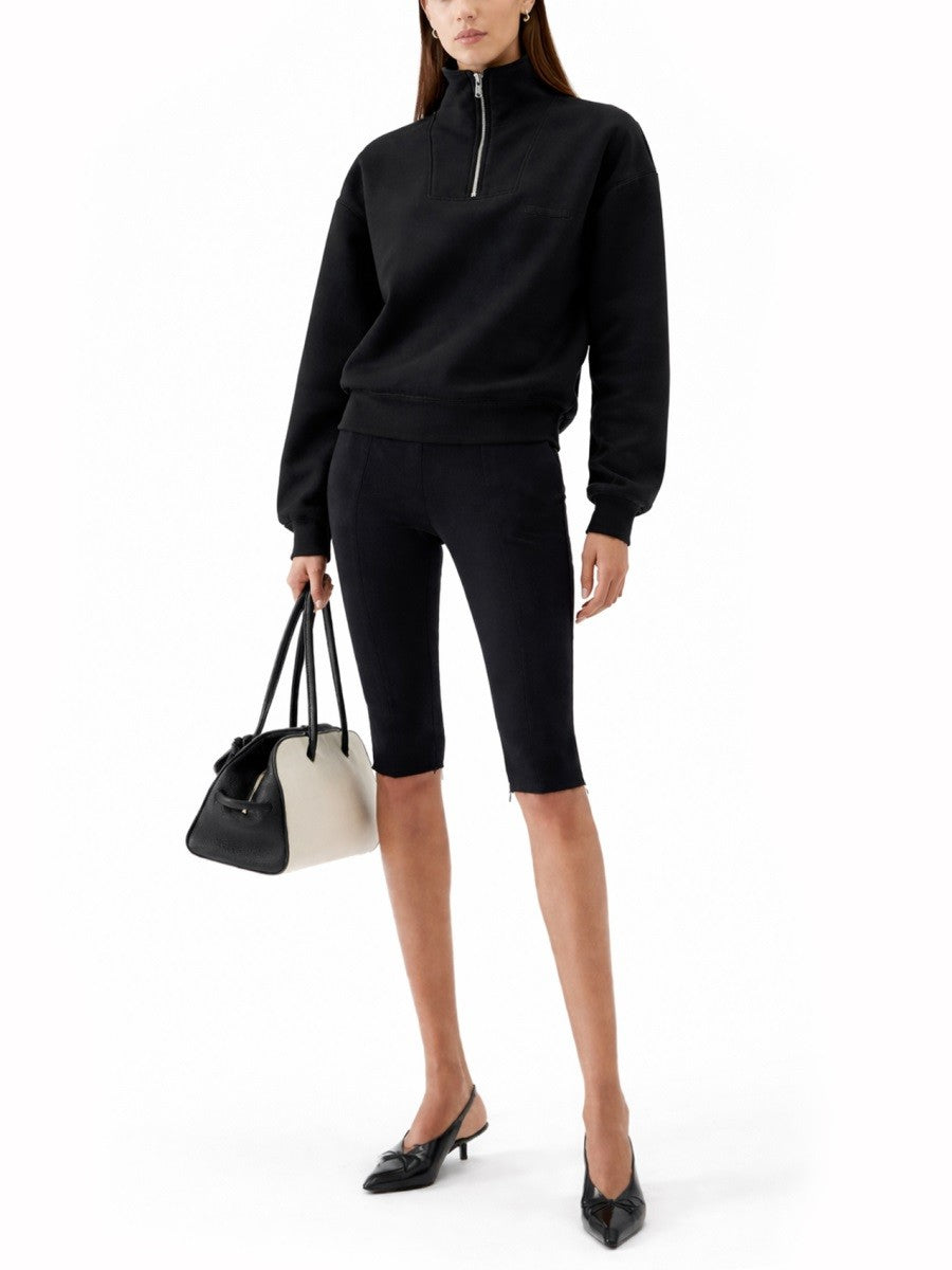 GROSGRAIN SWEATSHIRT WITH TURTLENECK